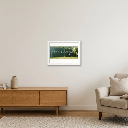 F*** Lambeth — A4 (30×21cm, 12×8") White Frame