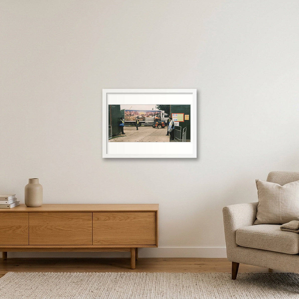 Green and Pleasant Land — A3 (42×30cm, 17×12") White Frame