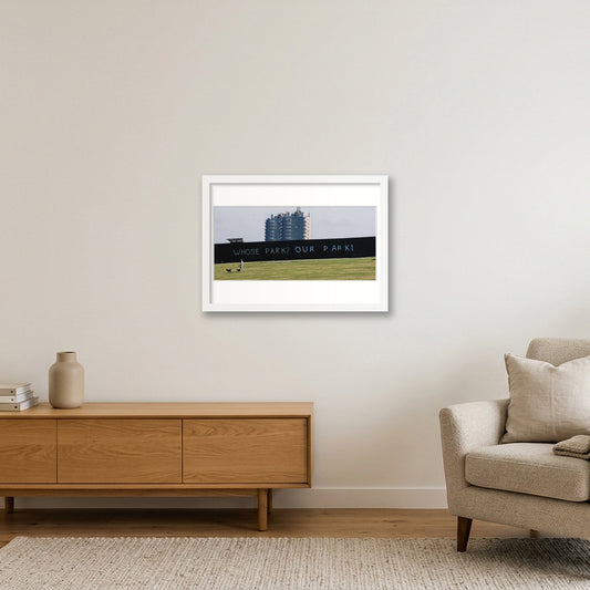 Whose Park? Our Park! Part II — A3 (42×30cm, 17×12") White Frame