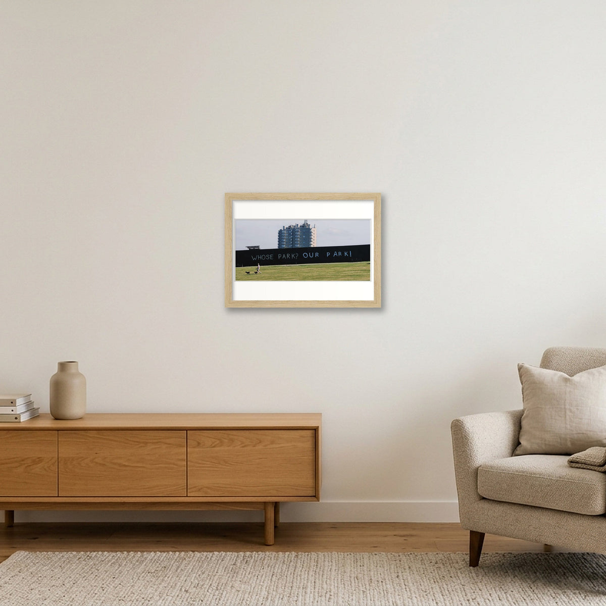 Whose Park? Our Park! Part II — A4 (30×21cm, 12×8") Oak Frame