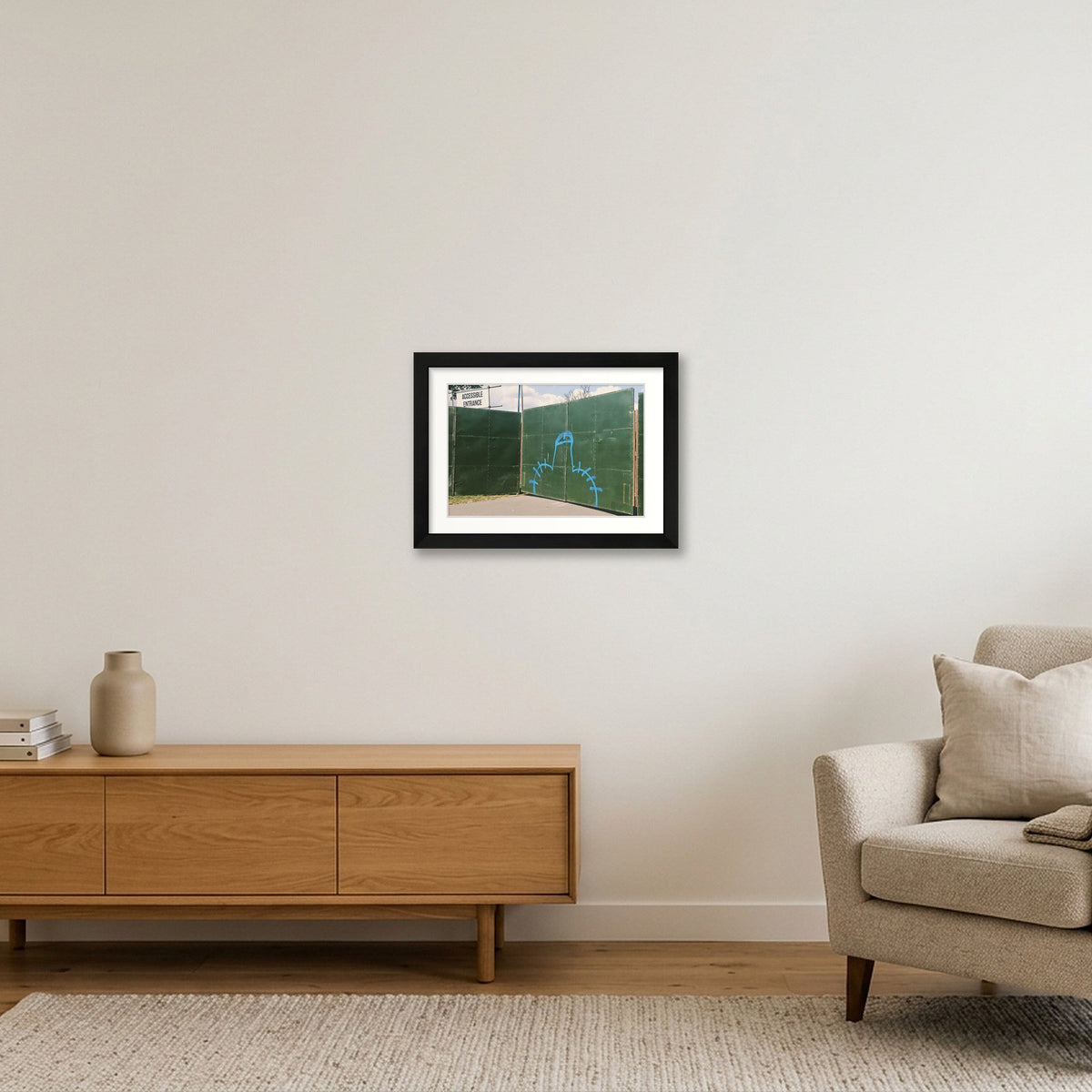 Accessible Entrance — A4 (30×21cm, 12×8") Black Frame