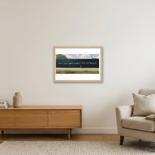 It's the People!!! — A3 (42×30cm, 17×12") Oak Frame