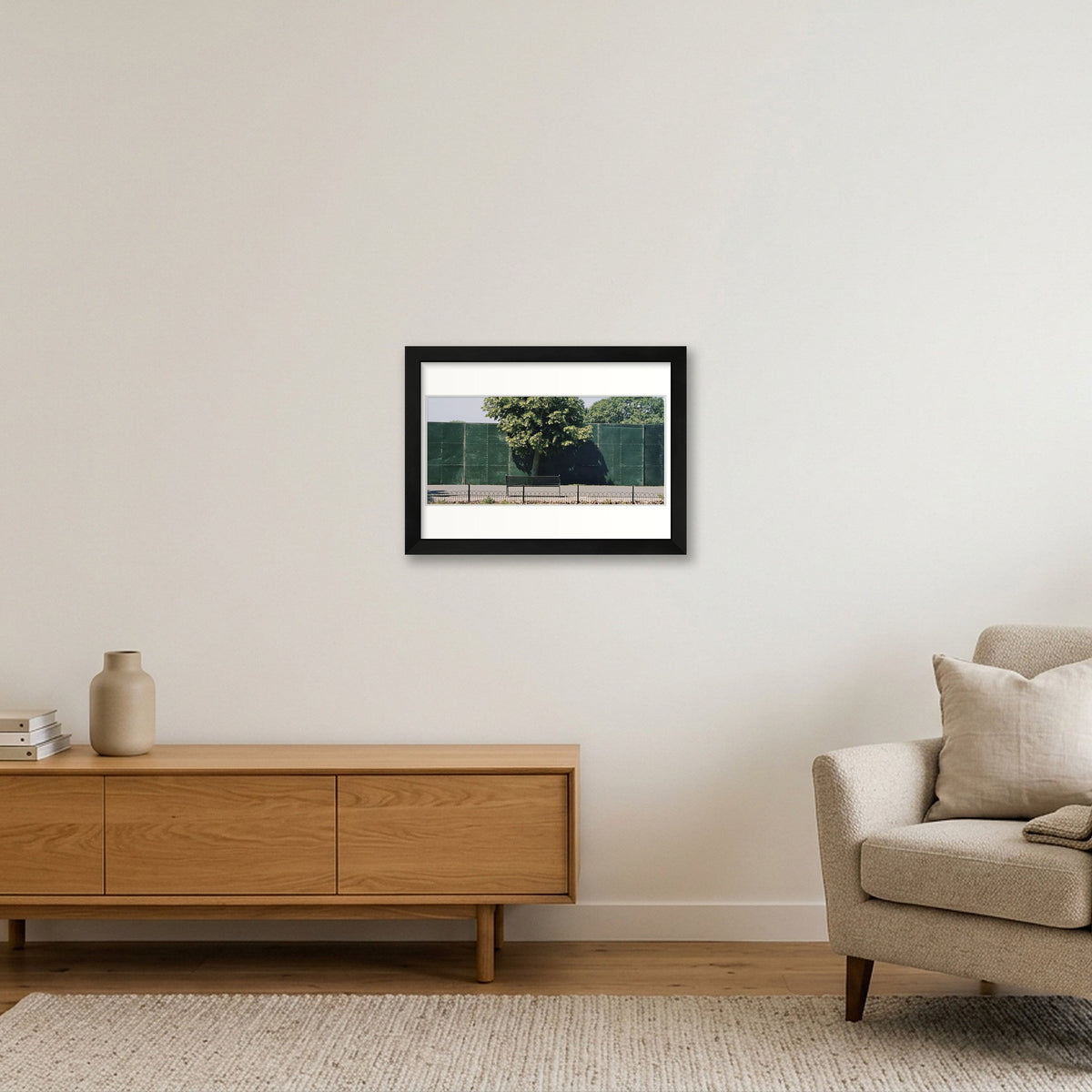 One Tree Bench — A4 (30×21cm, 12×8") Black Frame