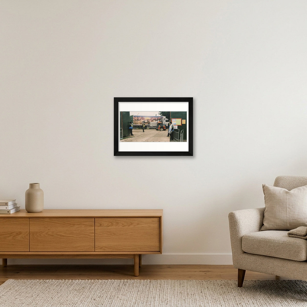 Green and Pleasant Land — A4 (30×21cm, 12×8") Black Frame