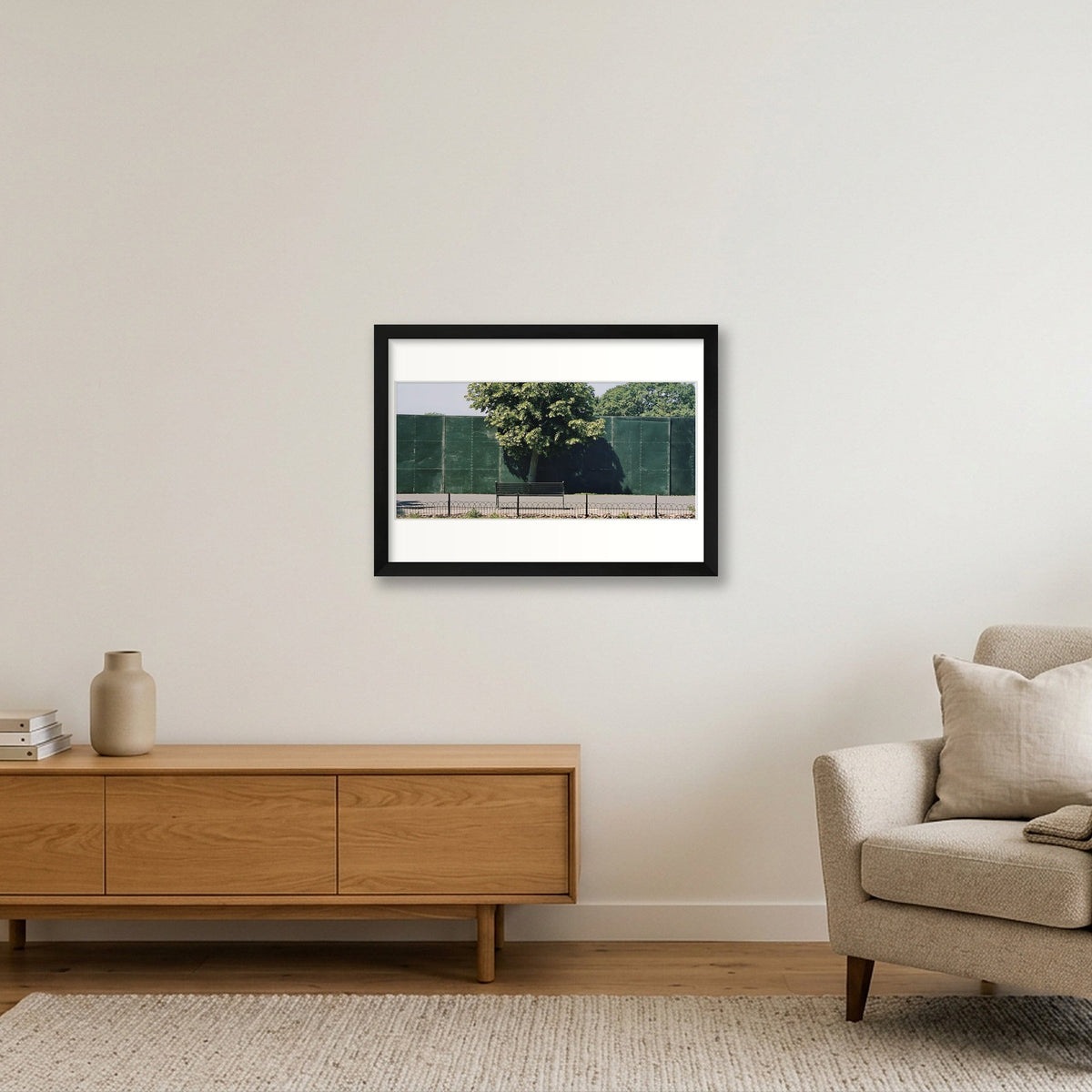 One Tree Bench — A3 (42×30cm, 17×12") Black Frame