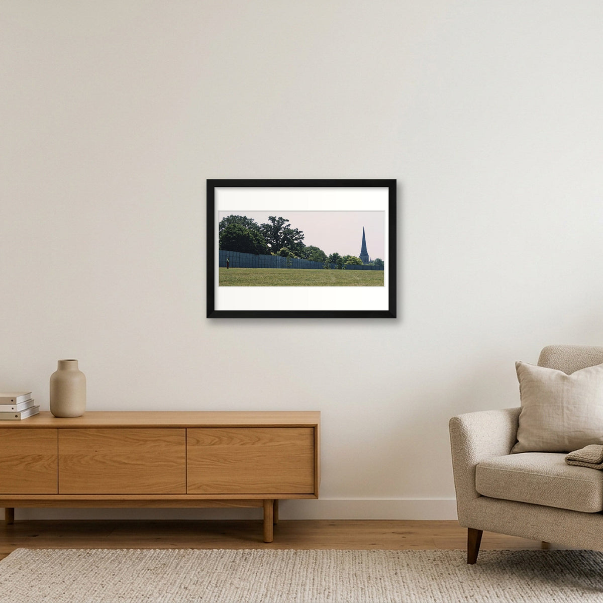 The Walled Off Park — A3 (42×30cm, 17×12") Black Frame