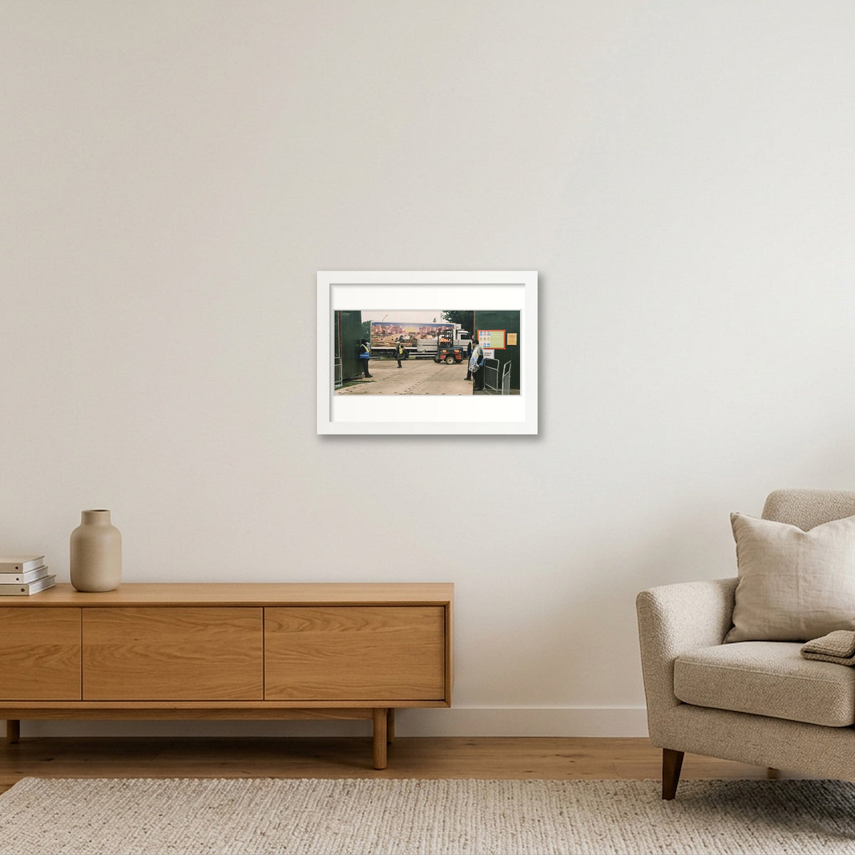 Green and Pleasant Land — A4 (30×21cm, 12×8") White Frame