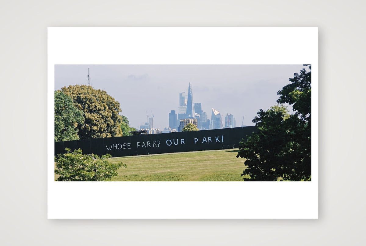 Whose Park? Our Park! — A4 (30×21cm, 12×8") Print only