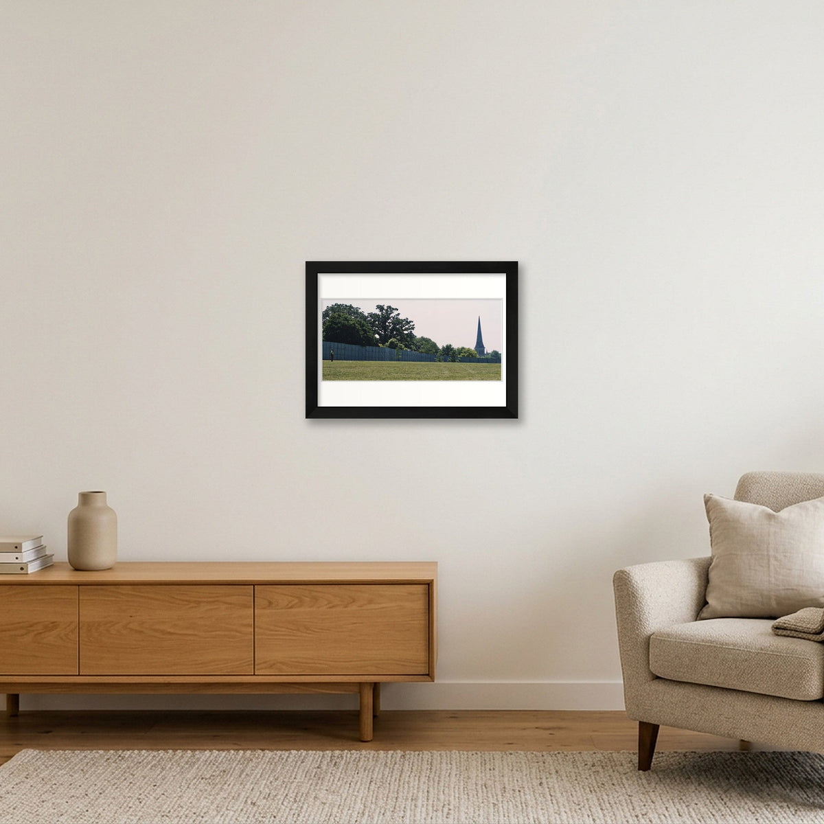 The Walled Off Park — A4 (30×21cm, 12×8") Black Frame