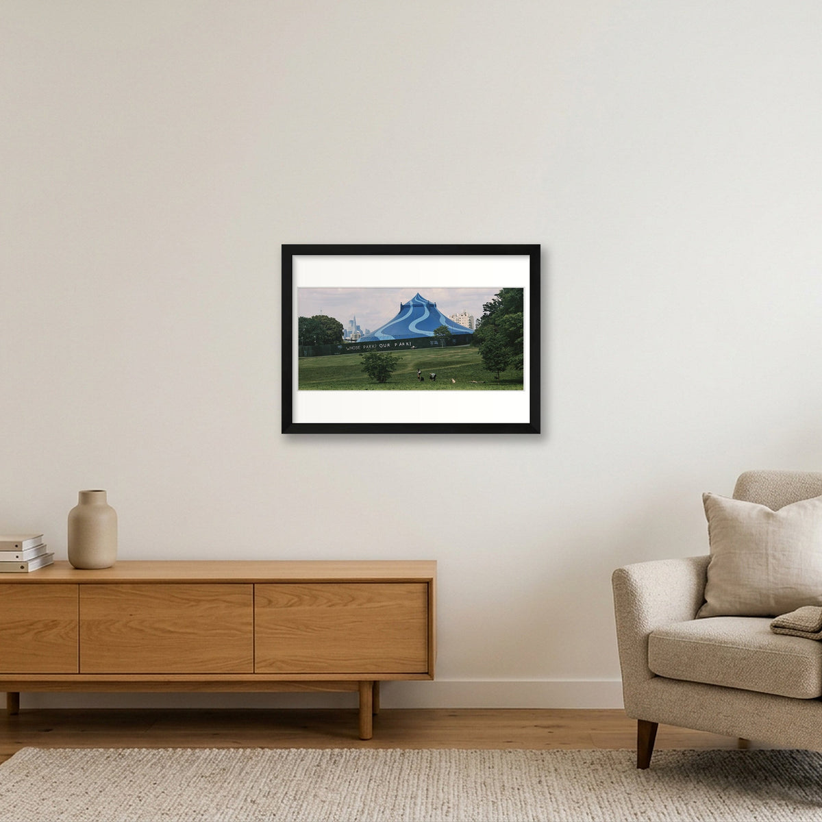 Whose Park? Our Park! Part III — A3 (42×30cm, 17×12") Black Frame