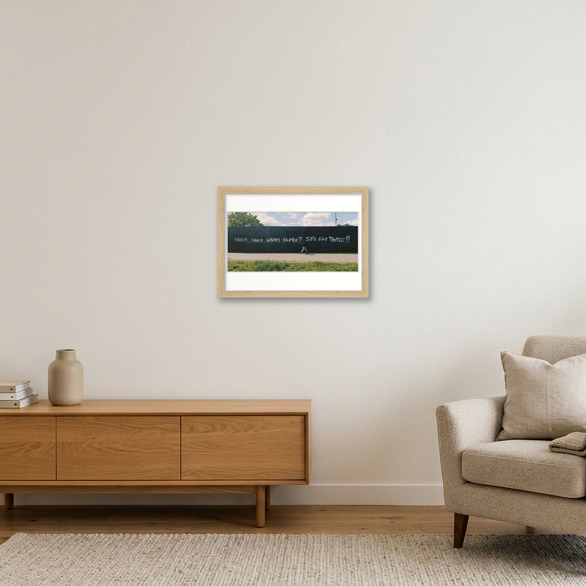It's the People!!! — A4 (30×21cm, 12×8") Oak Frame