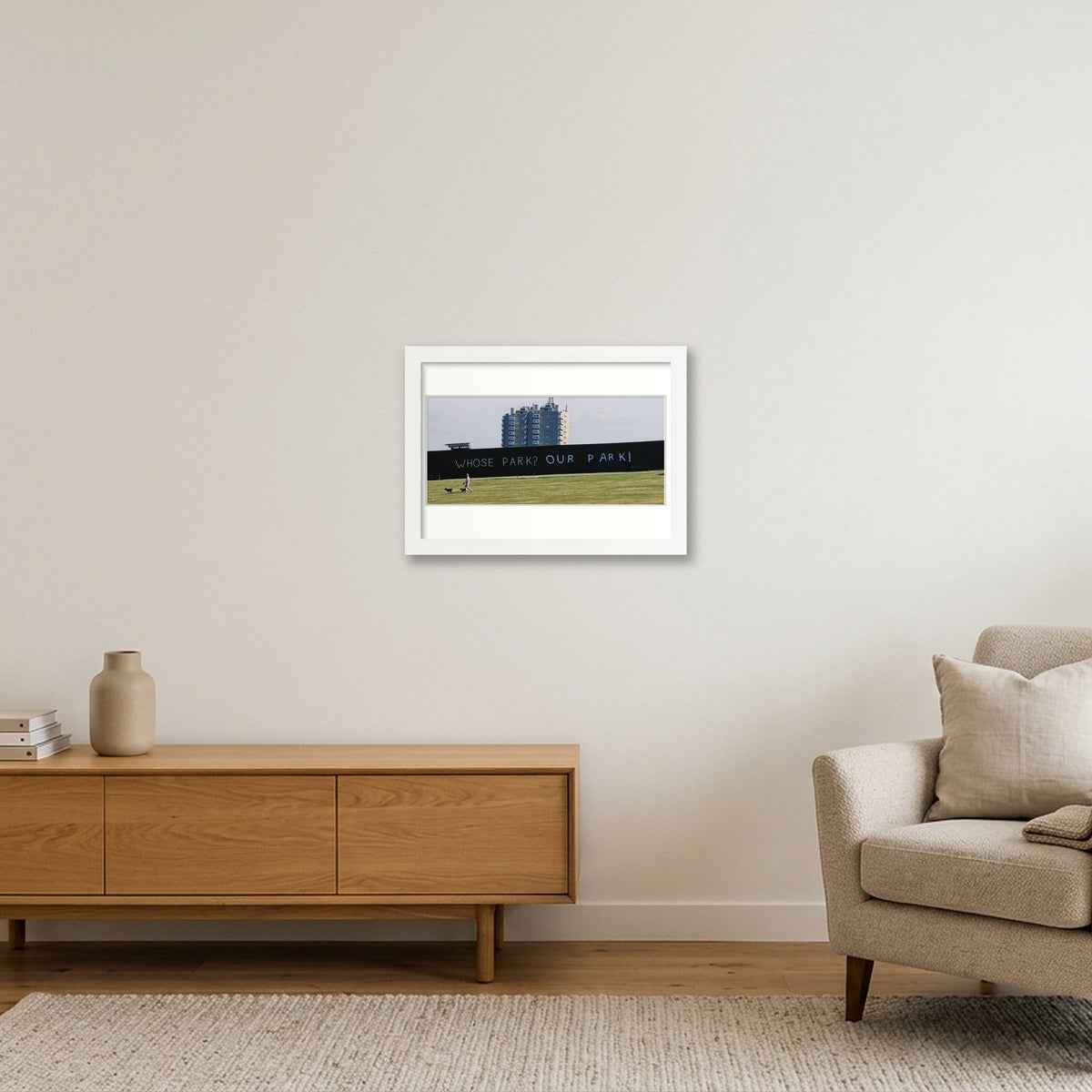 Whose Park? Our Park! Part II — A4 (30×21cm, 12×8") White Frame