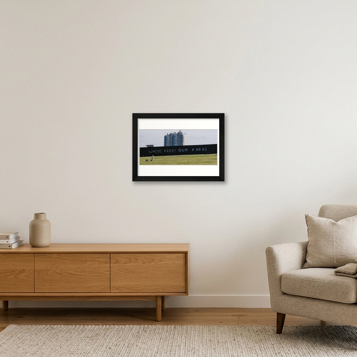Whose Park? Our Park! Part II — A4 (30×21cm, 12×8") Black Frame