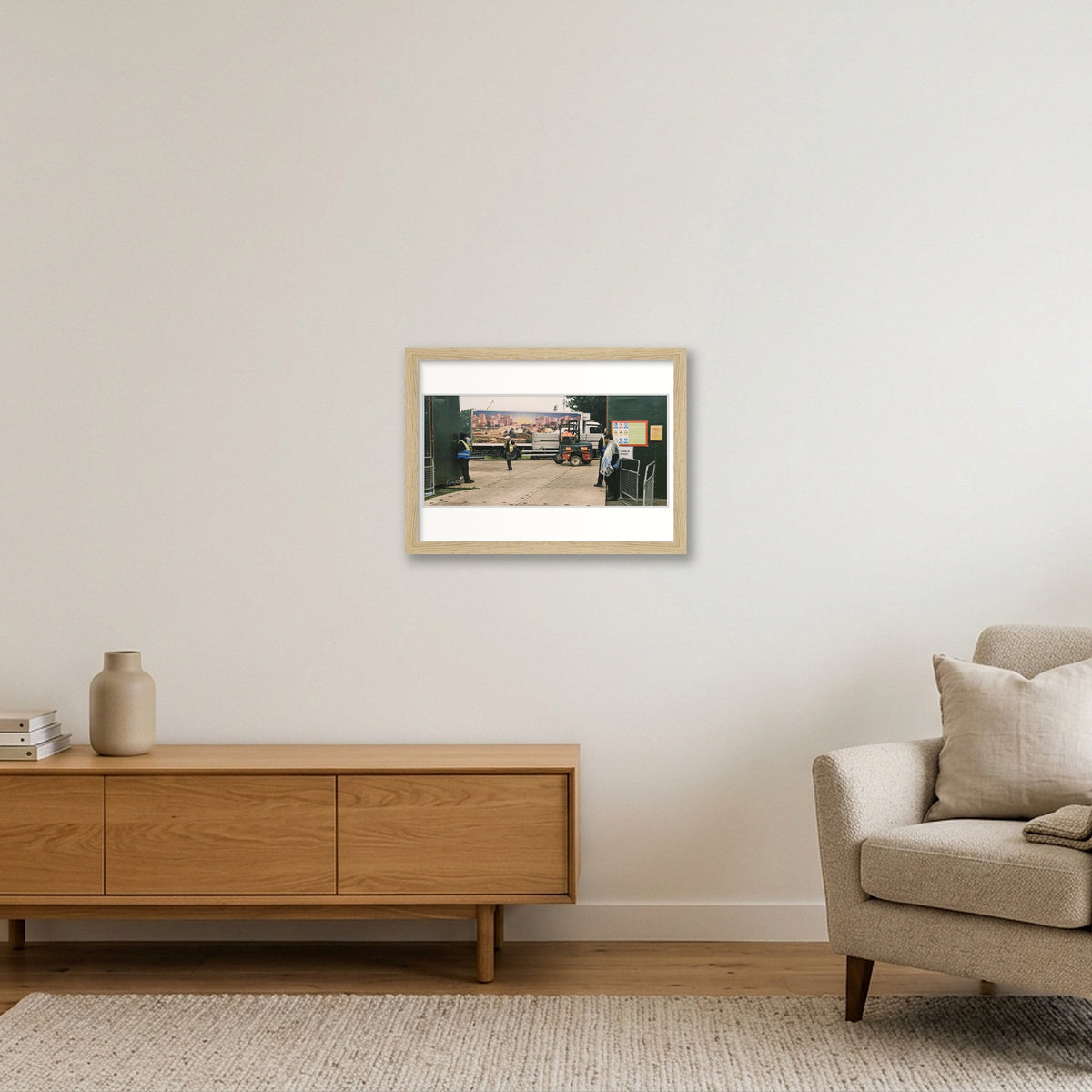 Green and Pleasant Land — A4 (30×21cm, 12×8") Oak Frame