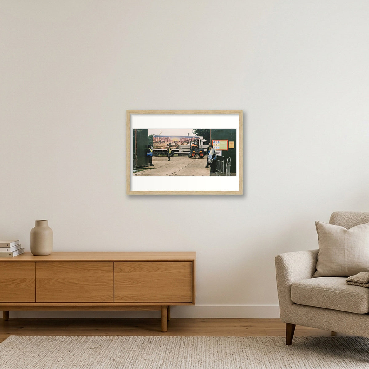 Green and Pleasant Land — A3 (42×30cm, 17×12") Oak Frame