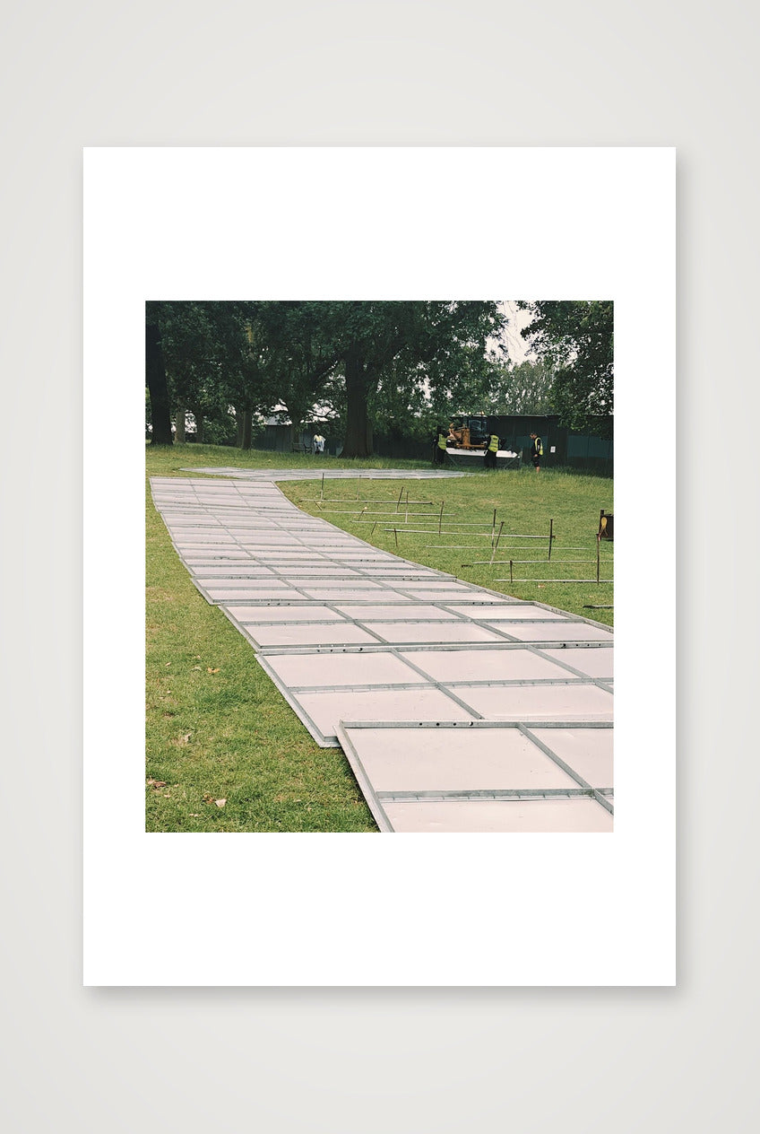 Follow the Metal Fence Road — A4 (21×30cm, 8×12") Print only
